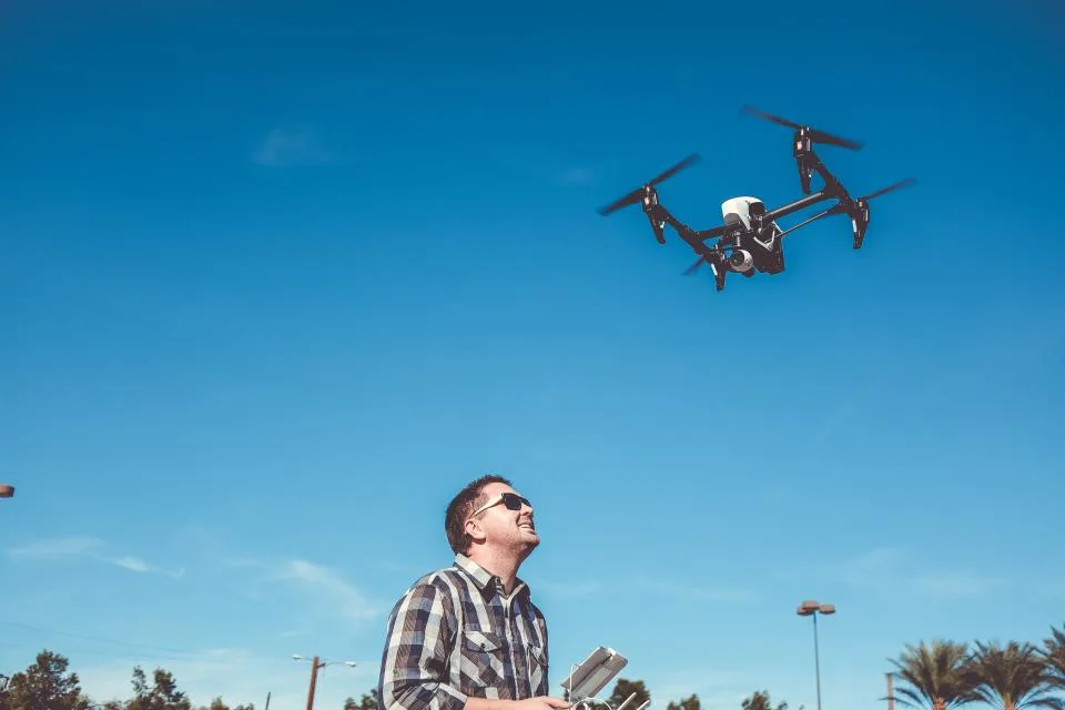 drone flying