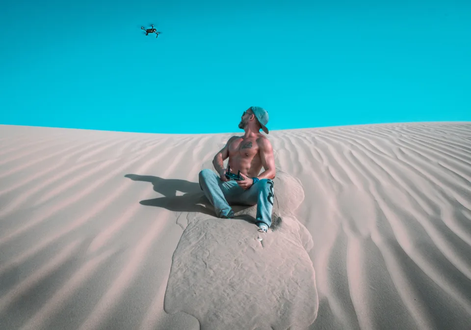 drone flying